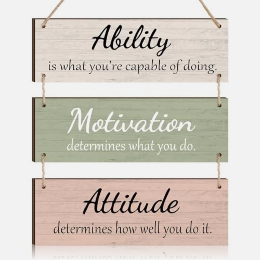 Motivational Wall Hanging Rustic Farmhouse Decor - NEW